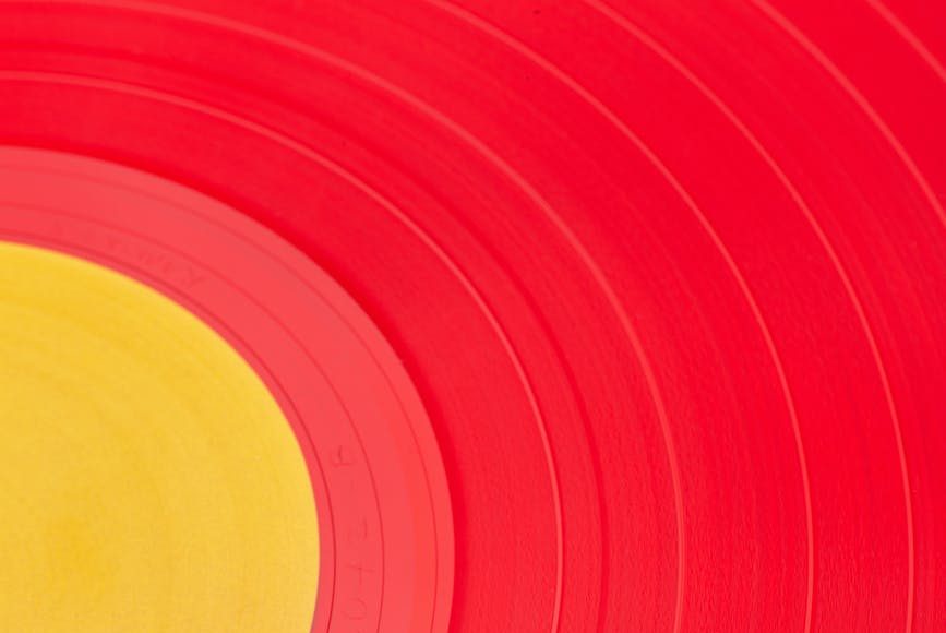 red vinyl record